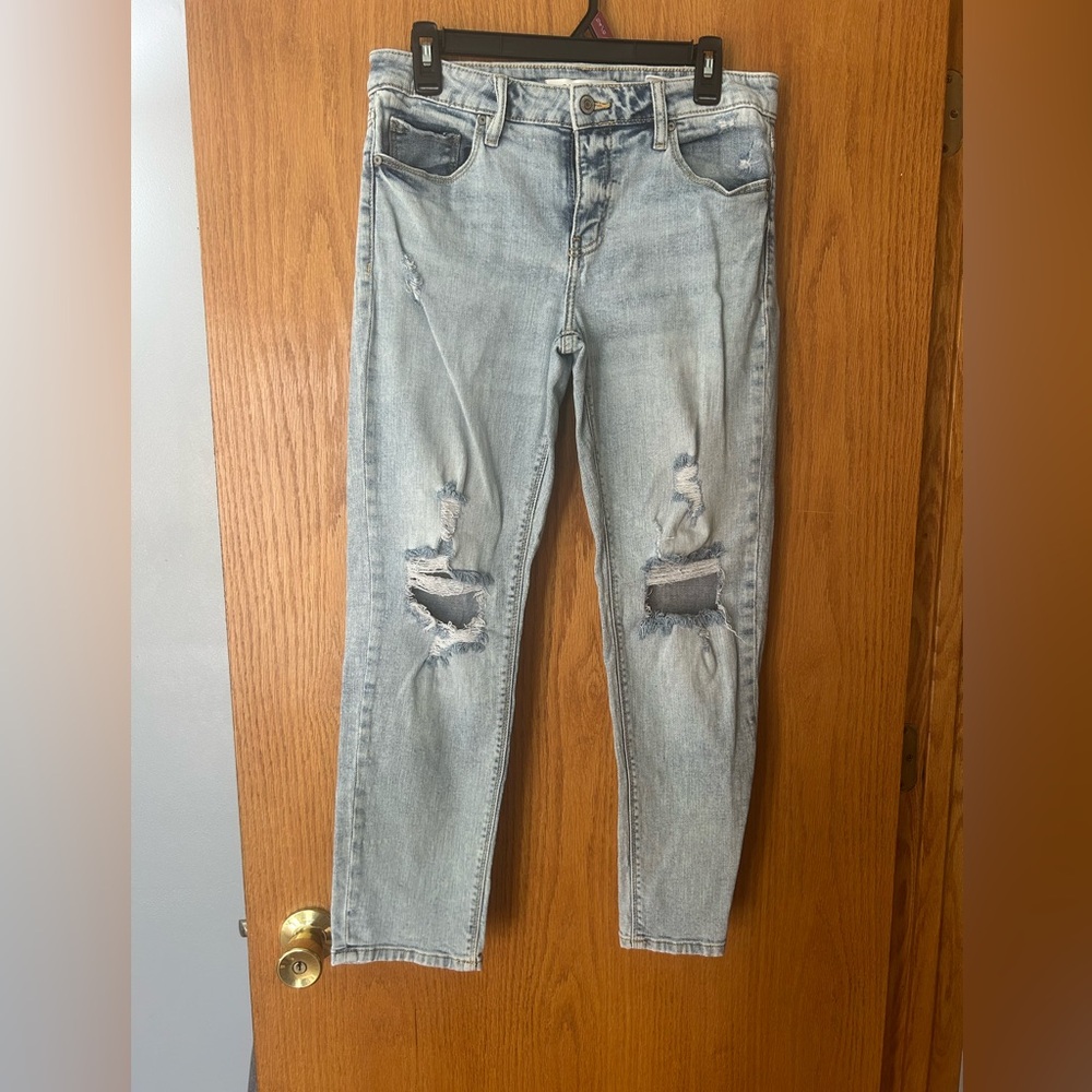 Eunina Light Blue Distressed Women Jeans